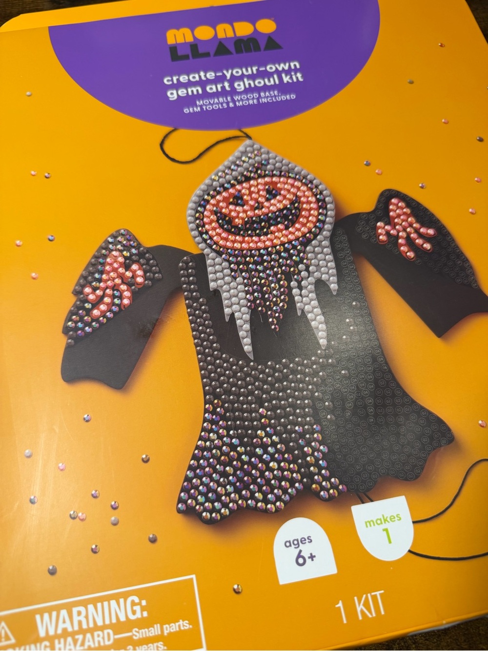Mondo Llama Kids Create-Your-Own Gem Art Ghoul Kit. NWT - Picture 3 of 3